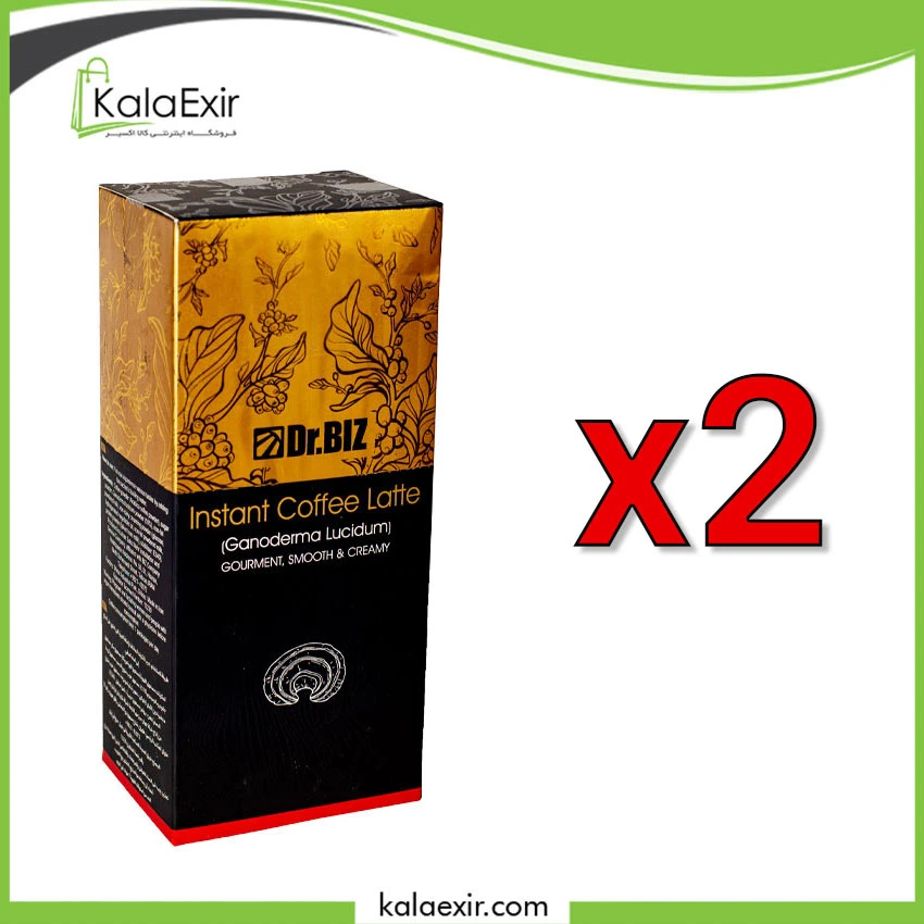 تصویر قهوه گانودرما لاته پک 2 عددی