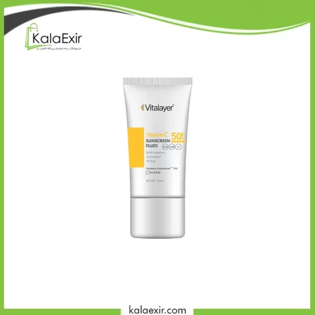 ضد آفتاب بی رنگ ویتالیر پوست چرب حاوی ویتامین سی