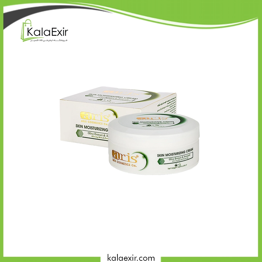 کرم درخشان کننده و محافظ پوست آریس حاوی روغن زیتون و آووکادو